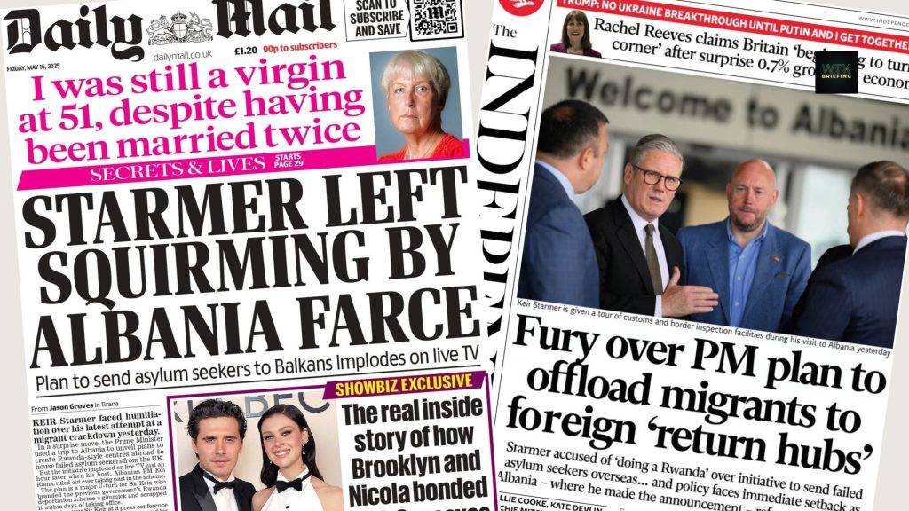 UK seeks asylum deal after Albania rejects return hubs | Paper Talk UK