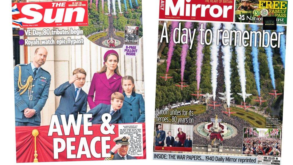 VE Day Celebrations – ‘Britain unites for its heroes 80 years on’ | Paper Talk