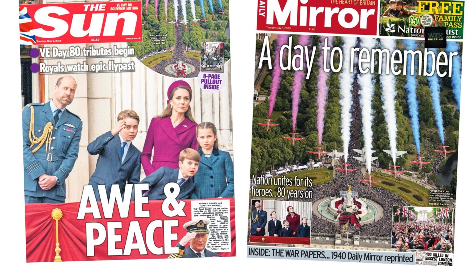 VE Day Celebrations – ‘Britain unites for its heroes 80 years on’ | Paper Talk