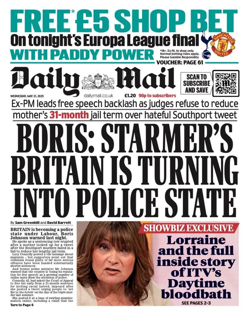 Boris: Starmer's Britain is turning into police state 1 - WTX News Breaking News, fashion & Culture from around the World - Daily News Briefings -Finance, Business, Politics & Sports News BORIS: STARMER'S BRITAIN IS TURNING INTO POLICE STATE