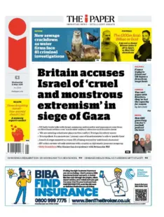 Britain accuses Israel of 'cruel and monstrous extremism' in siege of Gaza