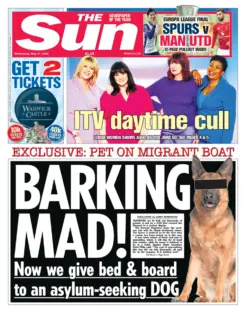 PET ON MIGRANT BOAT: BARKING MAD!