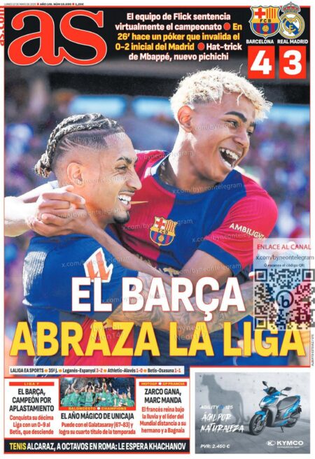 BARÇA EMBRACES THE LEAGUE
