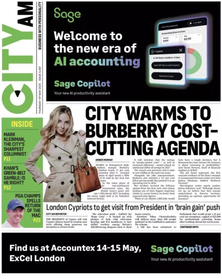 City warms to Burberry cost-cutting agenda