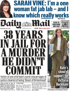 38 years in jail for a murder he did not commit