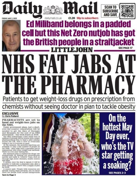 NHS fat jabs at the pharmacy