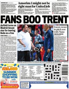 Fans boo trent - anfield turns on Madrid-bound star for leaving Reds on a free
