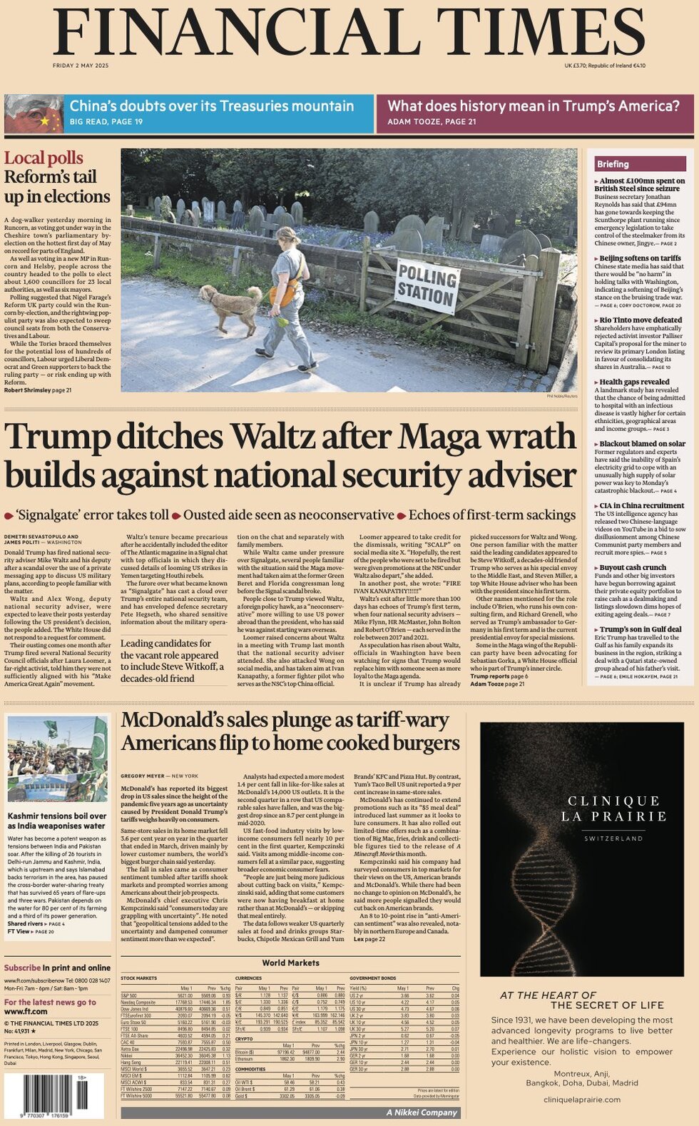 Trump ditches Waltz after Maga wrath builds against national security adviser 1 - WTX News Breaking News, fashion & Culture from around the World - Daily News Briefings -Finance, Business, Politics & Sports News financial times 072210098 - WTX News Breaking News, fashion & Culture from around the World - Daily News Briefings -Finance, Business, Politics & Sports News