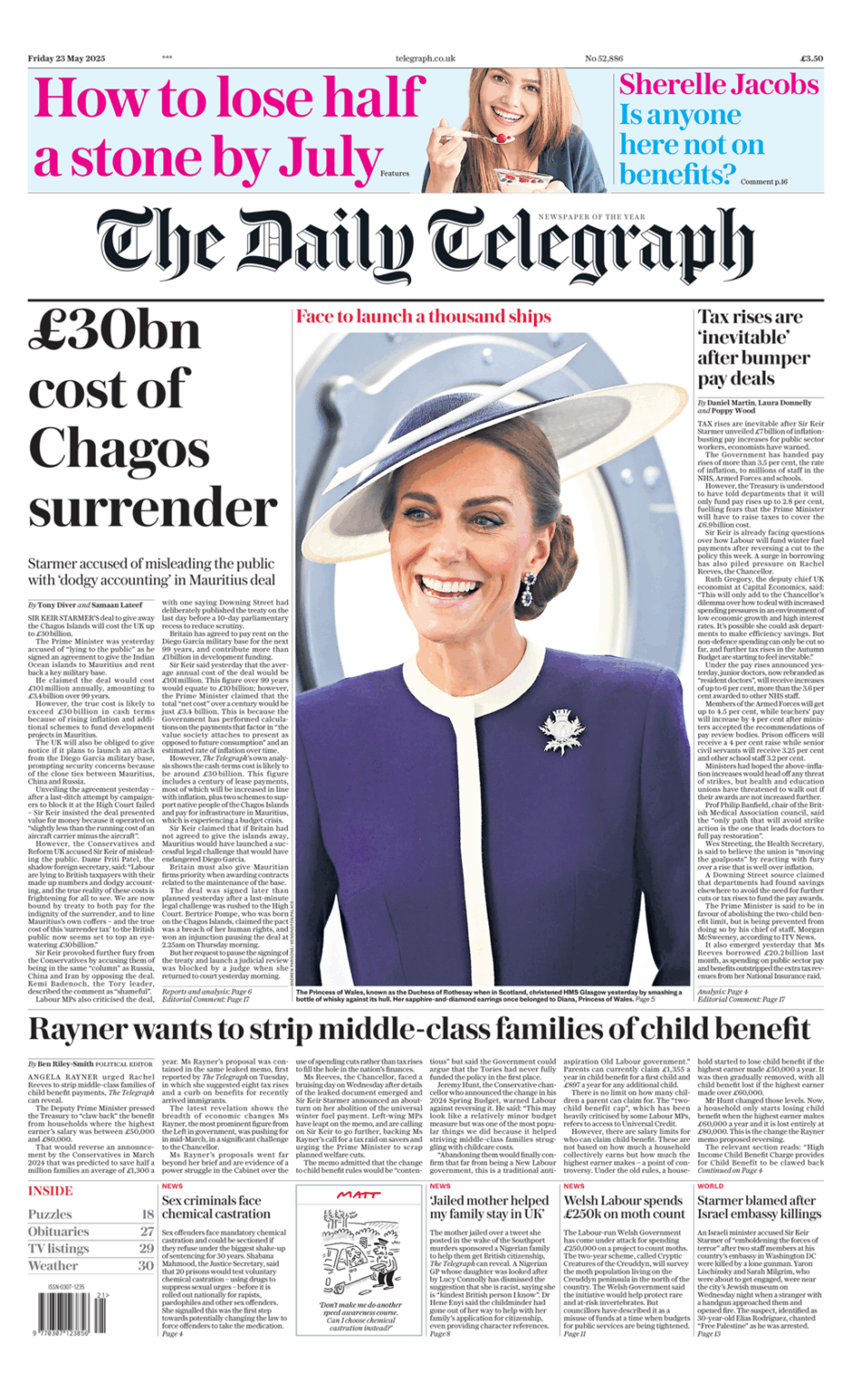 £30bn cost of Chagos surrender