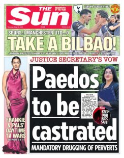 Justice Secretary vows – Paedos to be castrated