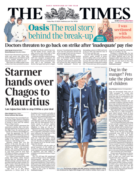 Starmer hands over Chagos to Mauritius