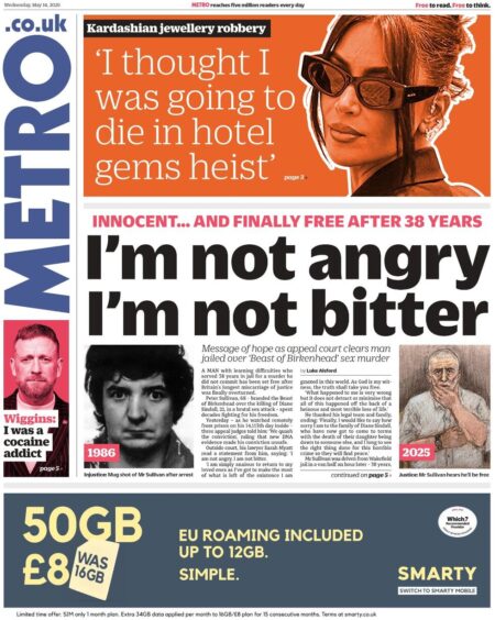 INNOCENT… AND FINALLY FREE AFTER 38 YEARS: I’m not angry I’m not bitter