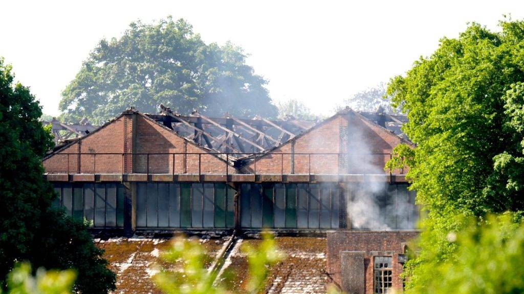 Two firefighters and one other person die after fire at former RAF base in Oxfordshire
