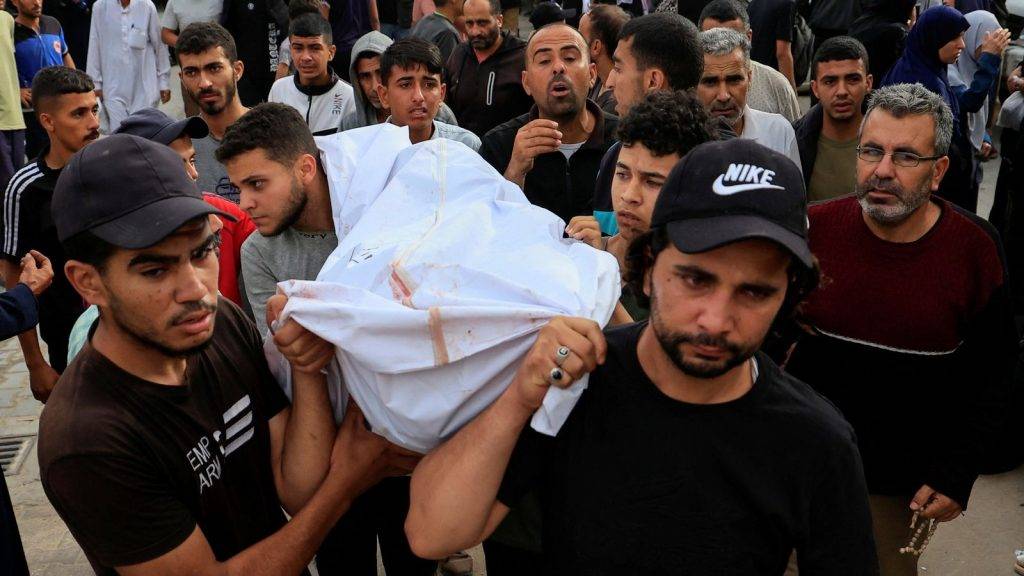 At least 100 people killed in Israeli strikes on Gaza ‘complete families wiped out’ says health ministry