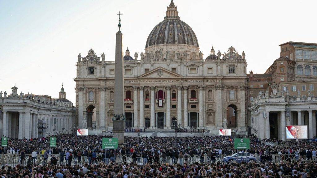 First US pope says church must ‘build bridges’ in balcony address