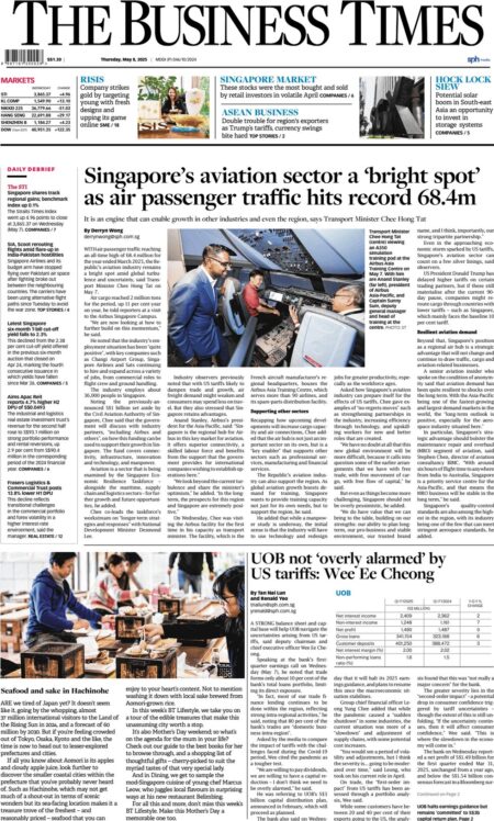 Singapore’s aviation sector a ‘bright spot’ as air passenger traffic hits record 68.4 million: Chee Hong Tat