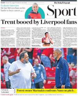 tRENT BOOED BY LIVERPOOL FANS