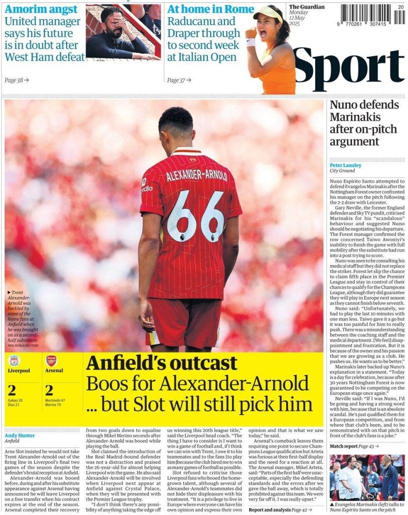 Anfield's outcast | Boos for Alexander-Arnold ... but Slot will still pick him