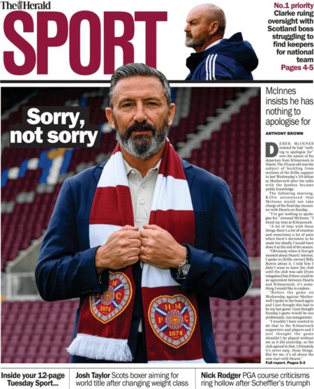 Sorry, not sorry: McInnes insists he has nothing to apologise for