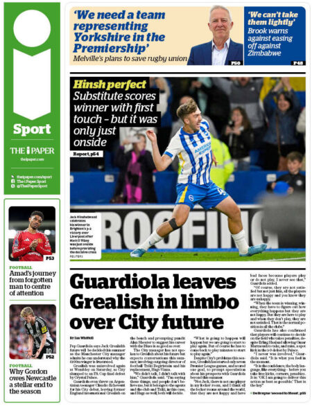 Guardiola leaves Grealish in limbo over City future