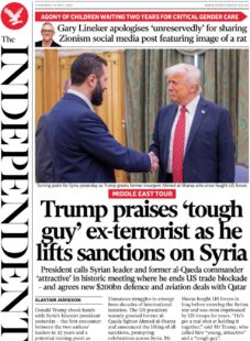 Trump praises tough guy ex-terrorist as he lifts sanctions on Syria