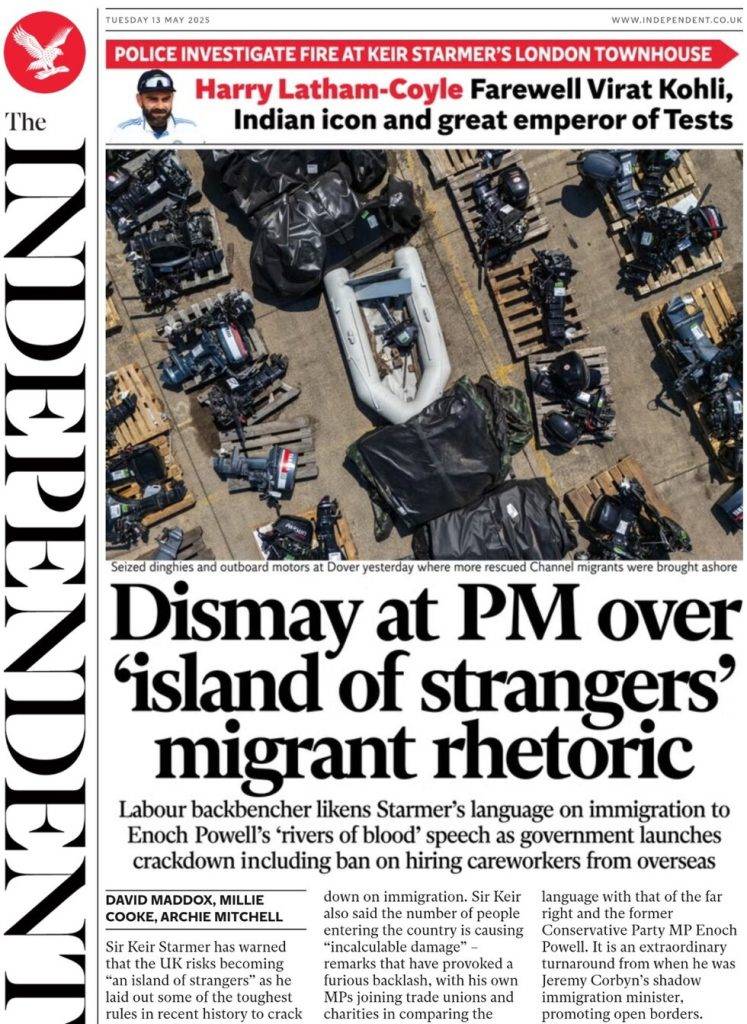 Dismay at PM over 'island of strangers' migrant rhetoric