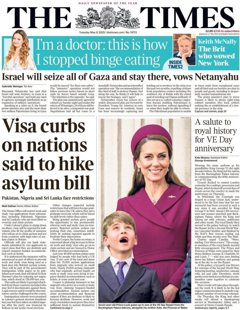 Veterans join royals to mark VE Day 80th anniversary