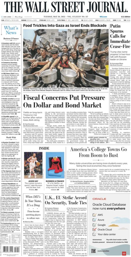 Fiscal concerns put pressure on dollar and bond market