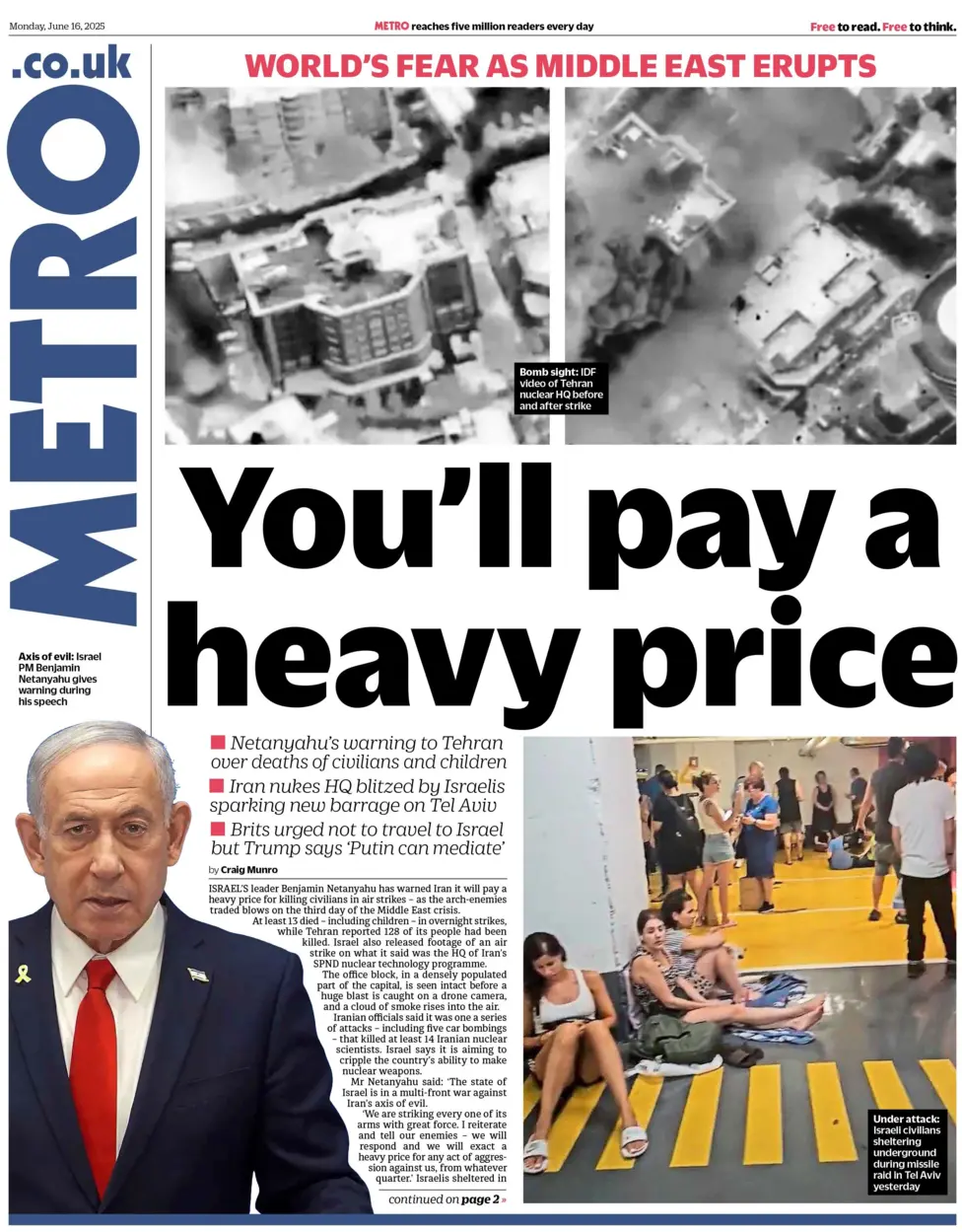 You'll pay a heavy price