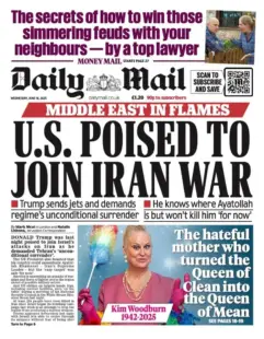 U.S. POISED TO JOIN IRAN WAR