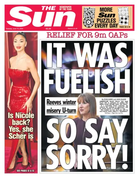 Relief for 9m OAPs – It was fuelish so say sorry!