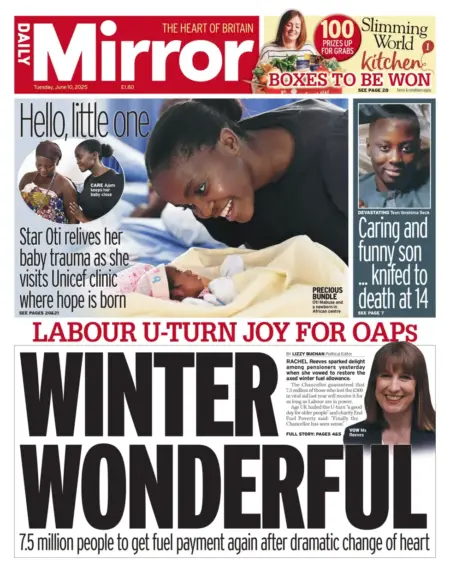 Labour U-turn joy for OAPs WINTER WONDERFUL
