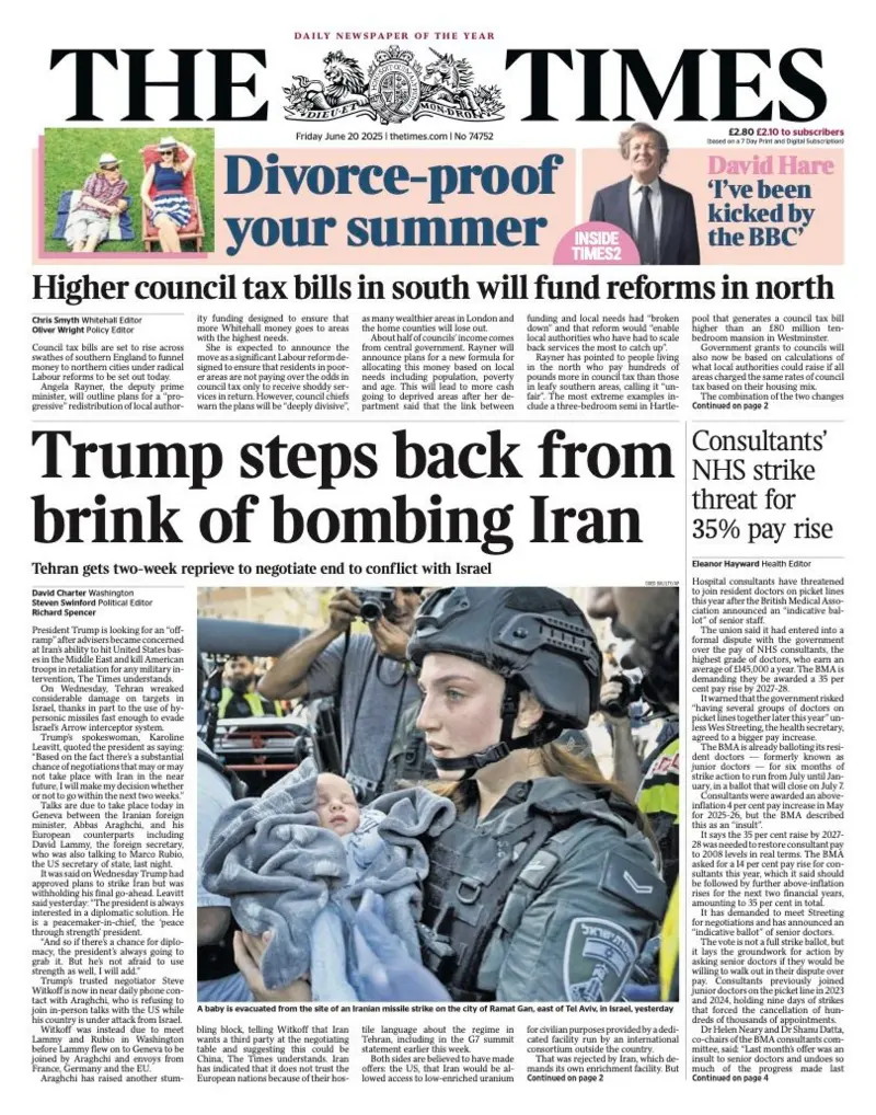 Trump steps back from brink of bombing Iran