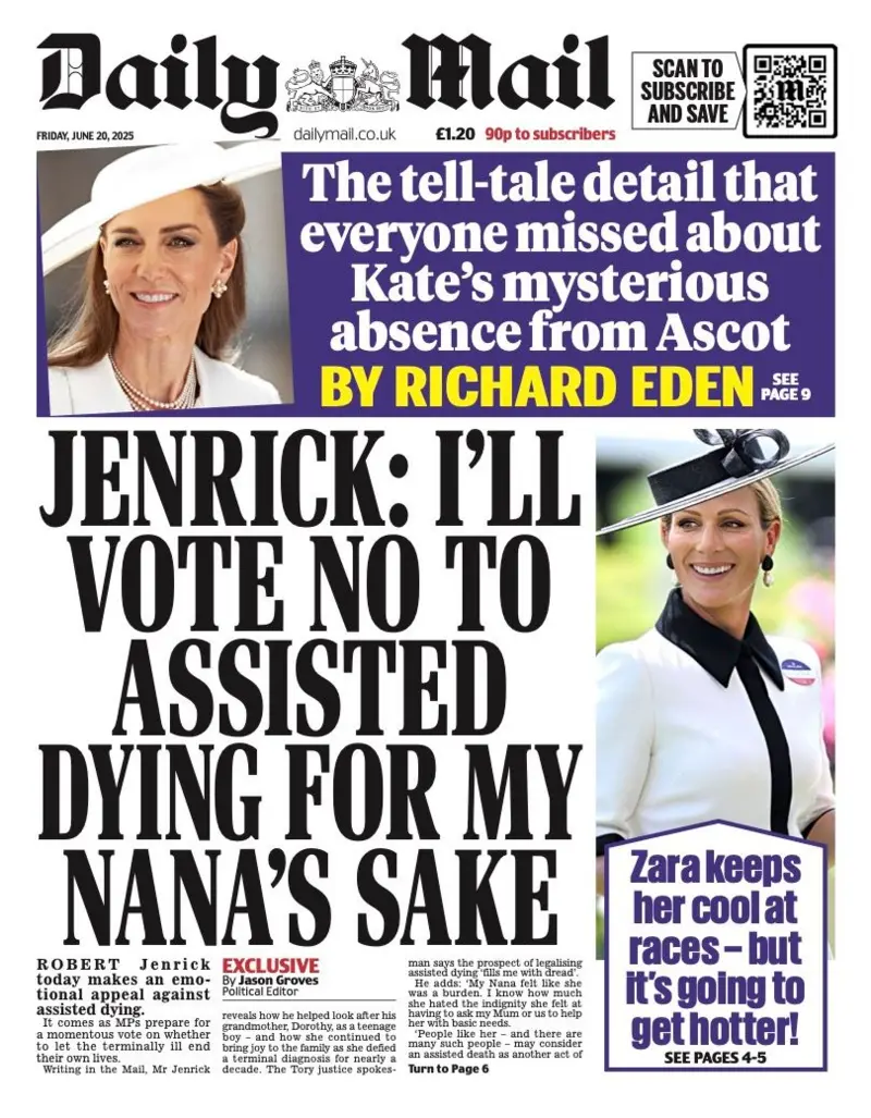 JENRICK: I'LL VOTE NO TO ASSISTED DYING FOR MY NANA'S SAKE