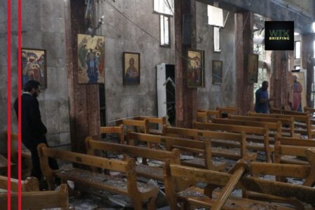 22 killed after suicide bomber opens fire at church and then detonates explosive vest