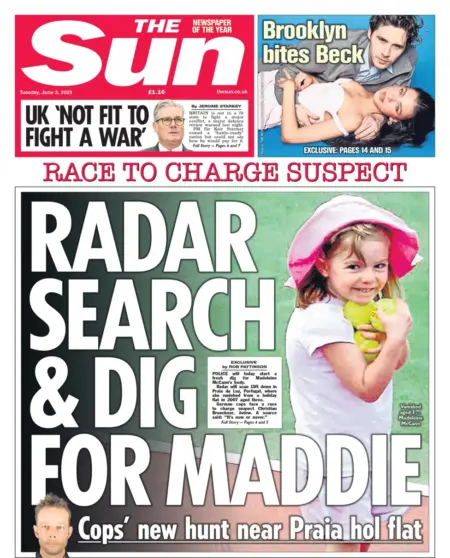 Radar search and dig for Maddie