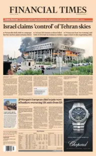 Israel claims 'control' of Tehran skies