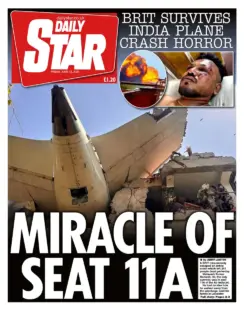 The miracle of seat 11A: BRIT SURVIVES INDIA PLANE CRASH HORROR