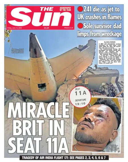 MIRACLE BRIT IN SEAT 11A