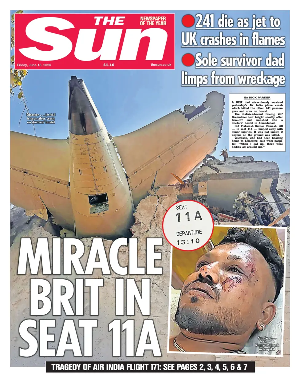 MIRACLE BRIT IN SEAT 11A