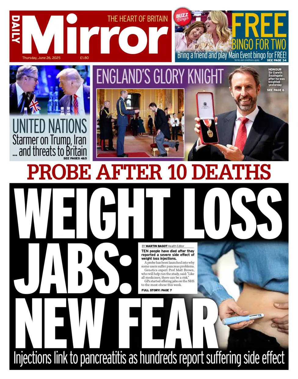 probe after 10 deaths weight loss jabs: new fear