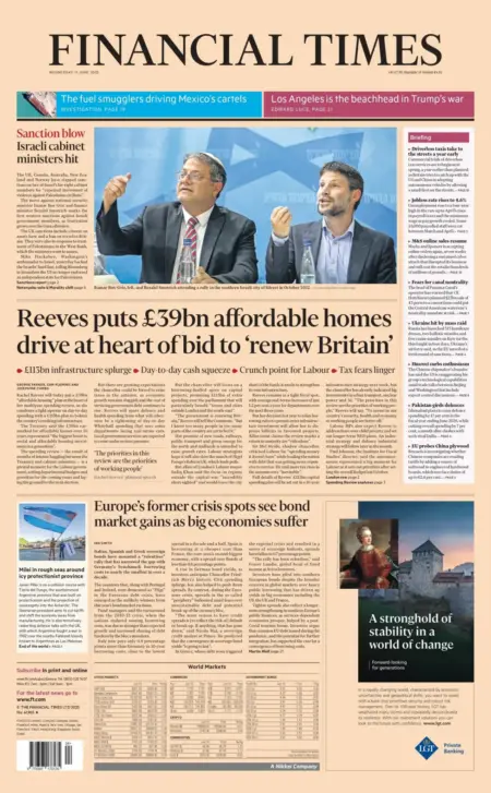 Reeves puts £39bn affordable homes drive at heart of bid to ‘renew Britain’