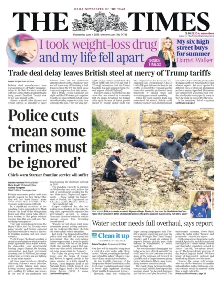 Police cuts mean some crimes must be ignored