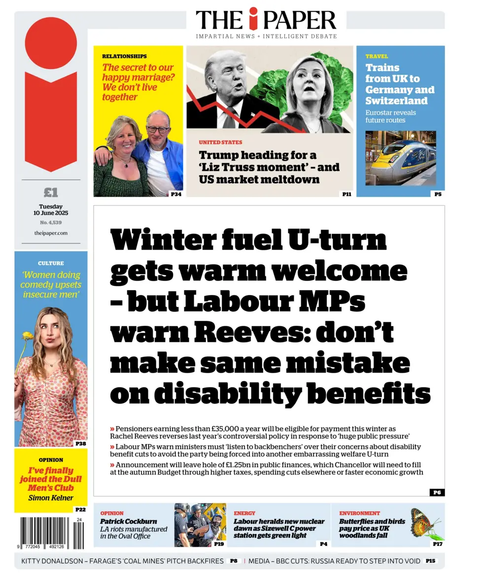 Winter fuel U-turn gets warm welcome - but Labour MPs warn Reeves: don't make same mistake on disability benefits