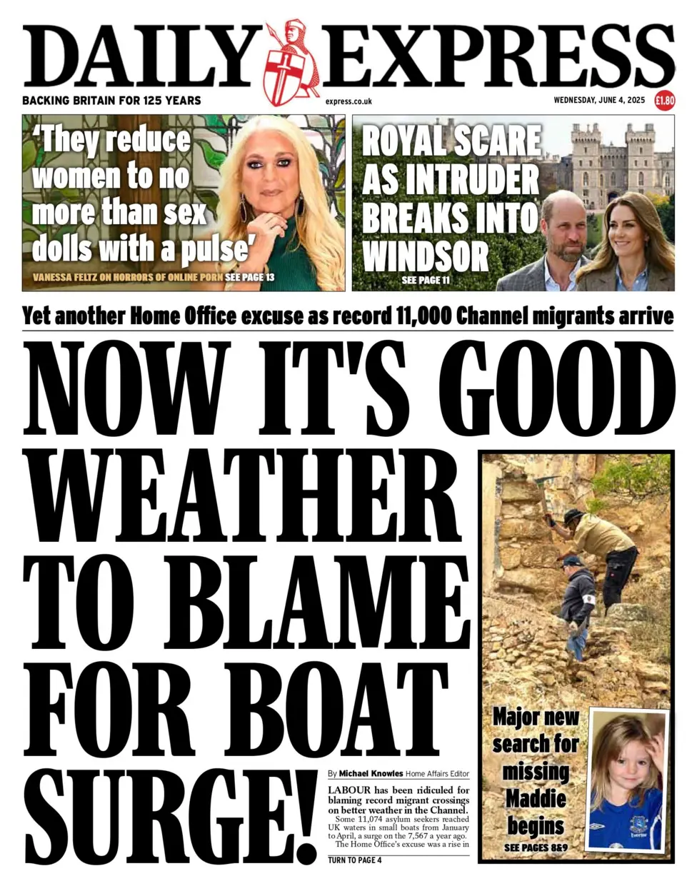 NOW IT'S GOOD WEATHER TO BLAME FOR BOAT SURGE!: Yet another Home Office excuse as record 11,000 Channel migrants arrive