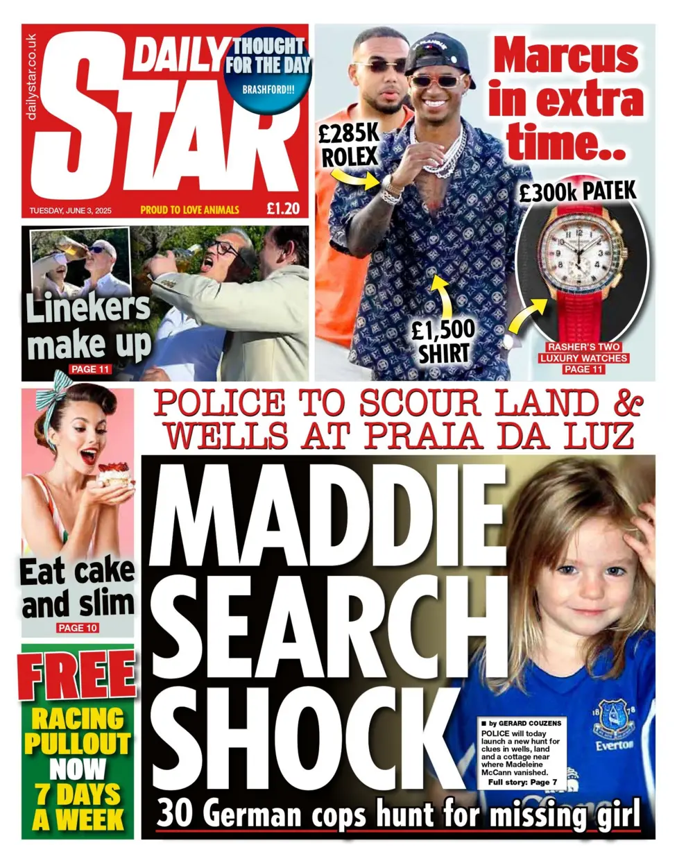 MADDIE SEARCH SHOCK: POLICE TO SCOUR LAND & WELLS AT PRAIA DA LUZ 30 German cops hunt for missing girl