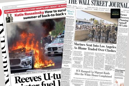 California set to sue Trump as unrest spreads and more troops sent in | Paper Talk UK 