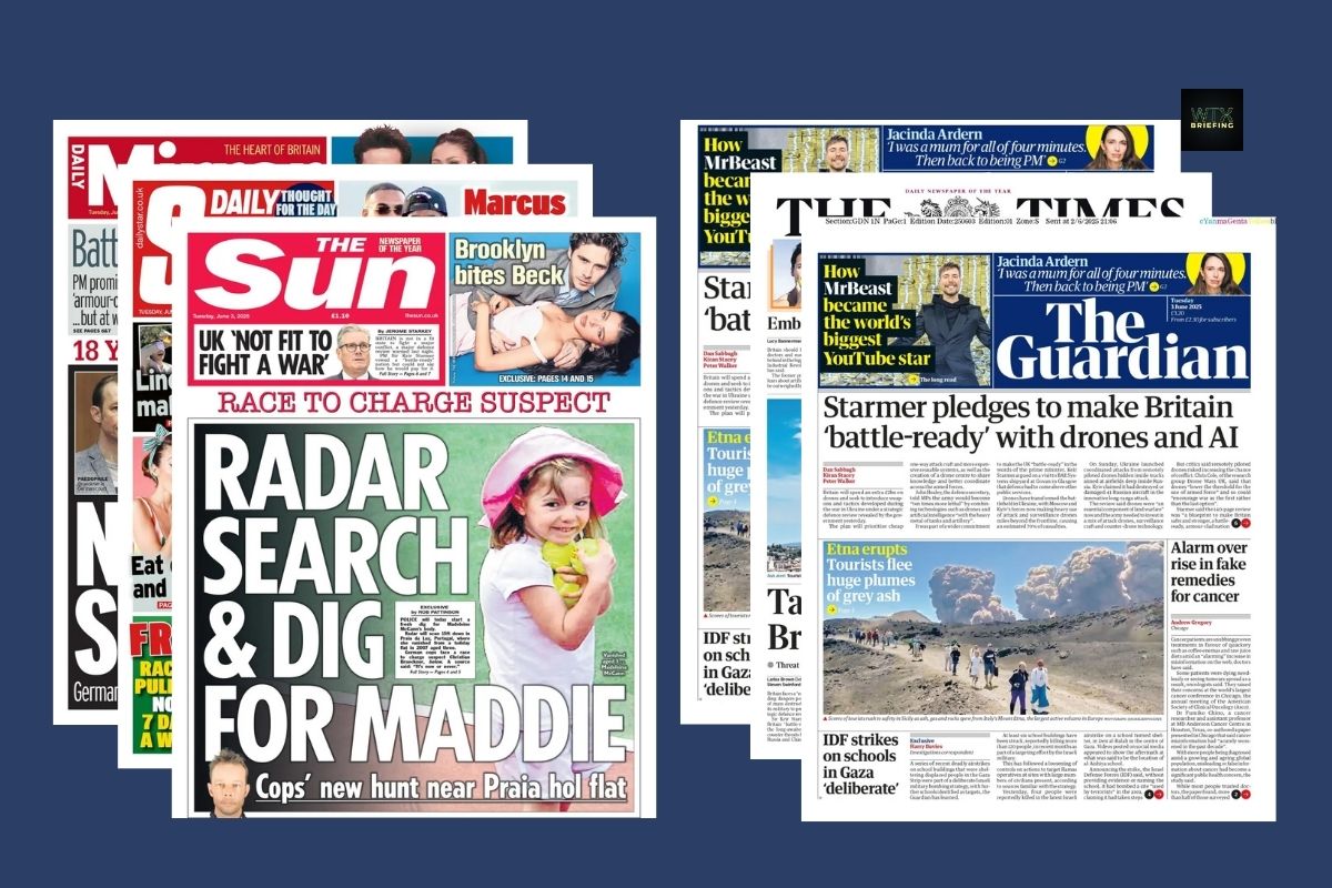 Defence spending will mean ‘chunky’ tax rises & New search for Maddie McCann | The newspapers summarised