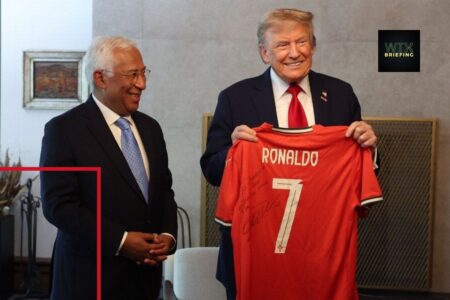 Donald Trump gifted signed Cristiano Ronaldo Portugal shirt