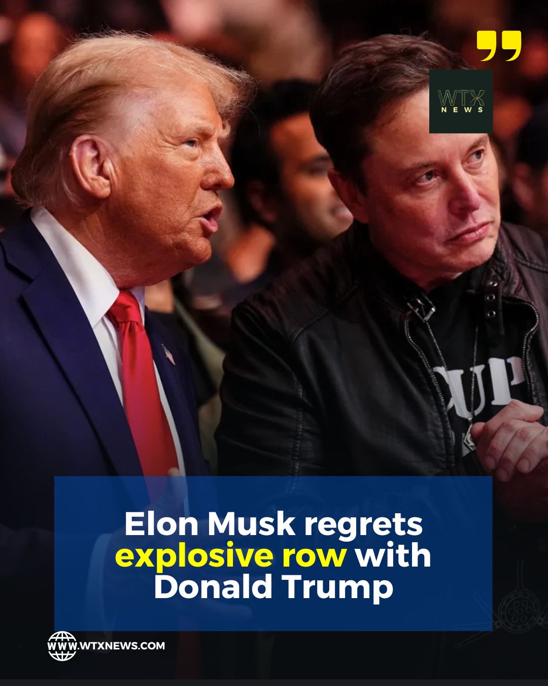 Donald Trump responds after Elon Musk admitted 'regrets' over explosive row 1 - WTX News Breaking News, fashion & Culture from around the World - Daily News Briefings -Finance, Business, Politics & Sports News Elon Musk regrets explosive row with Donald Trump